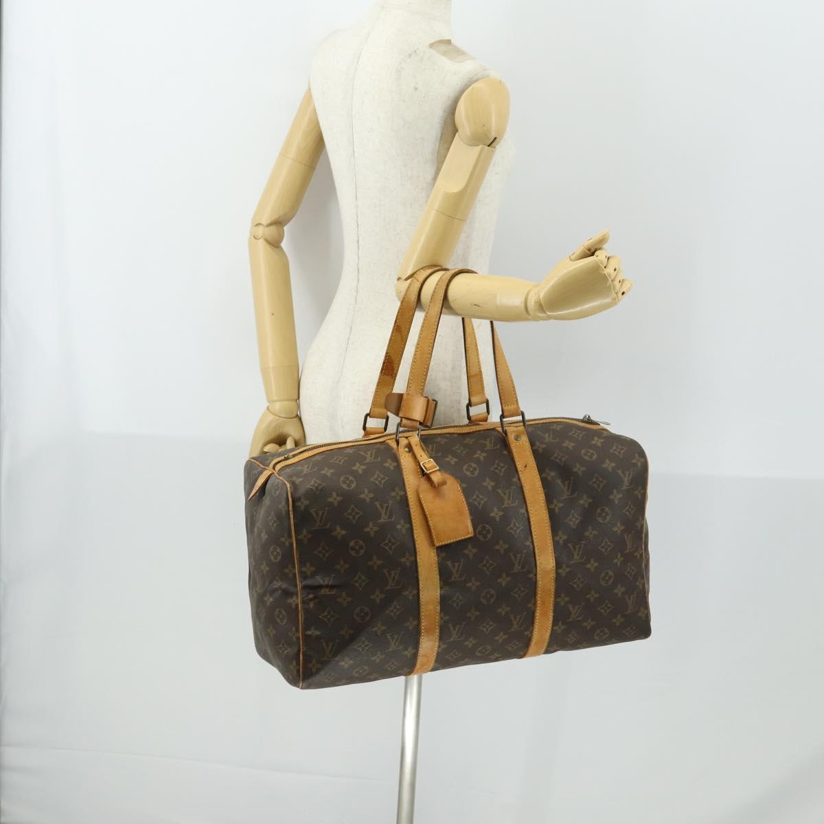 LOUIS VUITTON Monogram Sac Souple 45 Boston Bag M41624 LV Auth 168467