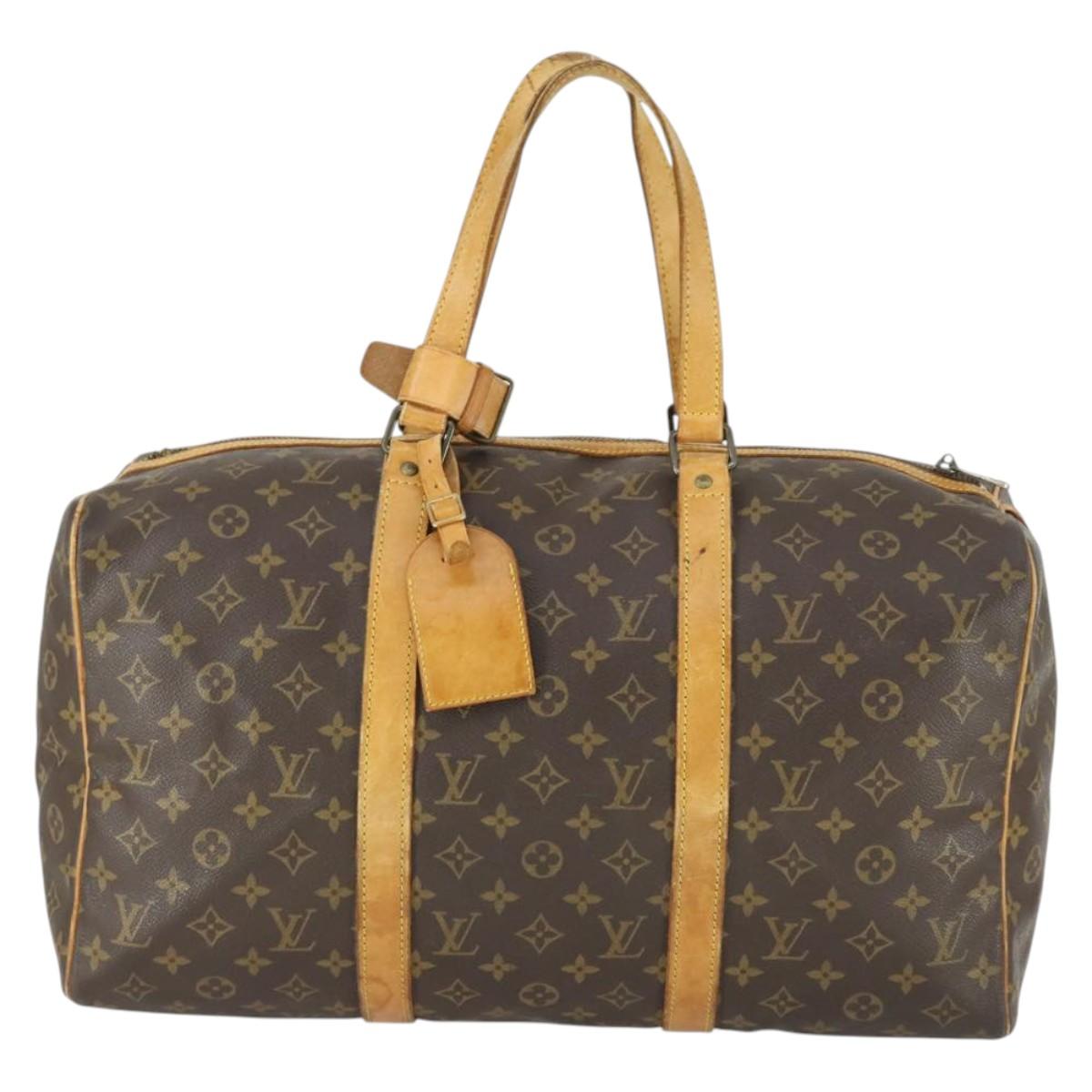 LOUIS VUITTON Monogram Sac Souple 45 Boston Bag M41624 LV Auth 168467