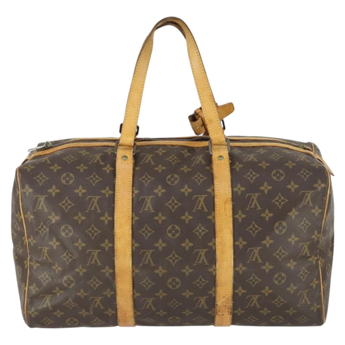 LOUIS VUITTON Monogram Sac Souple 45 Boston Bag M41624 LV Auth 168467