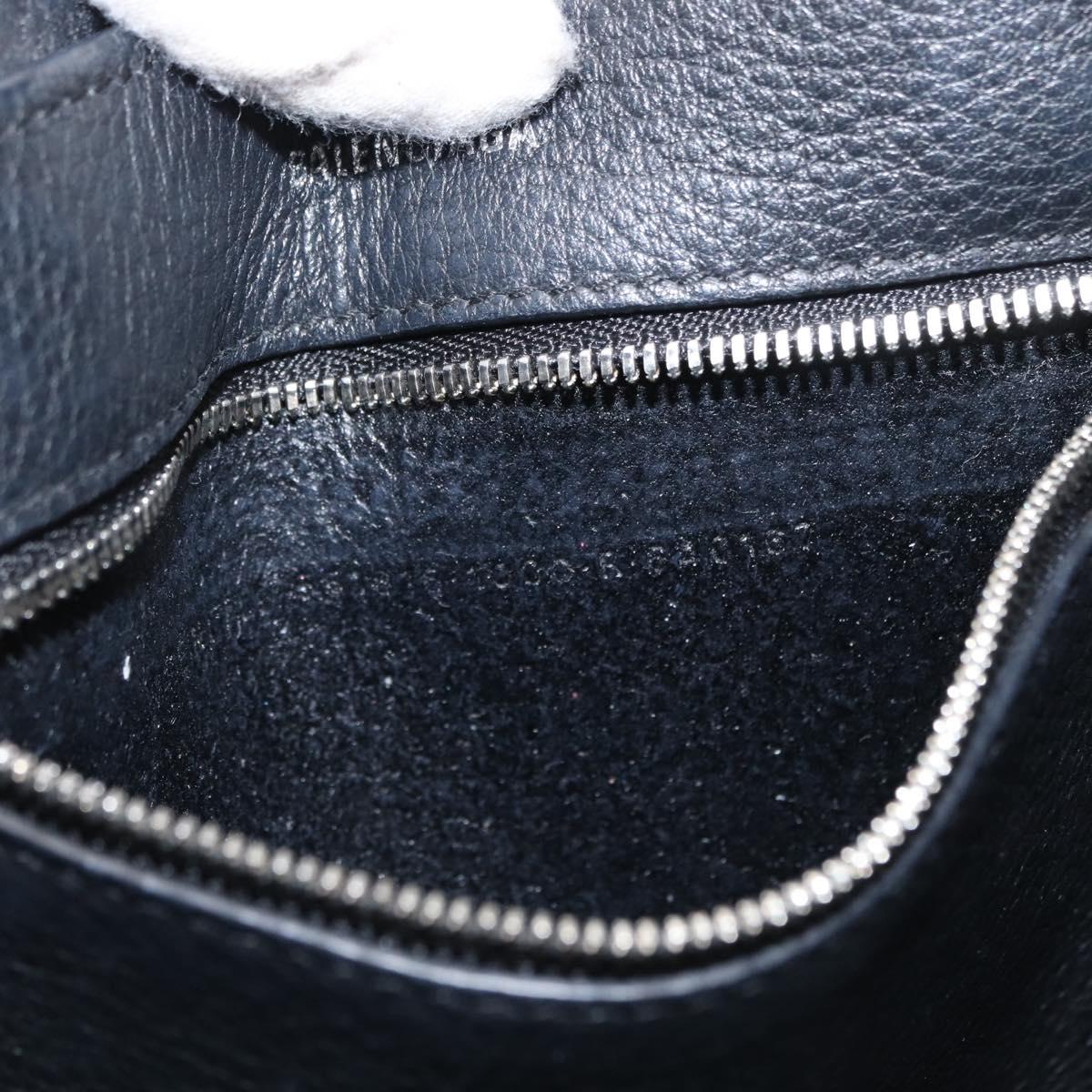 BALENCIAGA Every day Tote Bag Leather 2way Black Silver 551815 Auth 168501