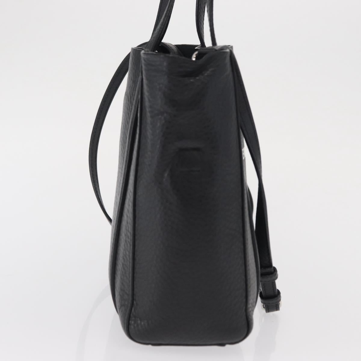 BALENCIAGA Every day Tote Bag Leather 2way Black Silver 551815 Auth 168501