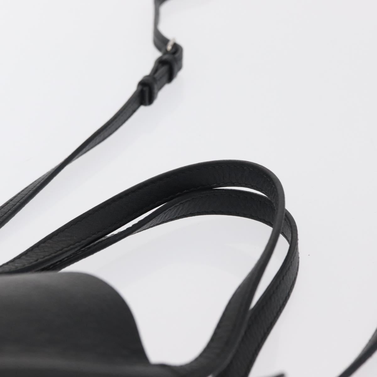 BALENCIAGA Every day Tote Bag Leather 2way Black Silver 551815 Auth 168501