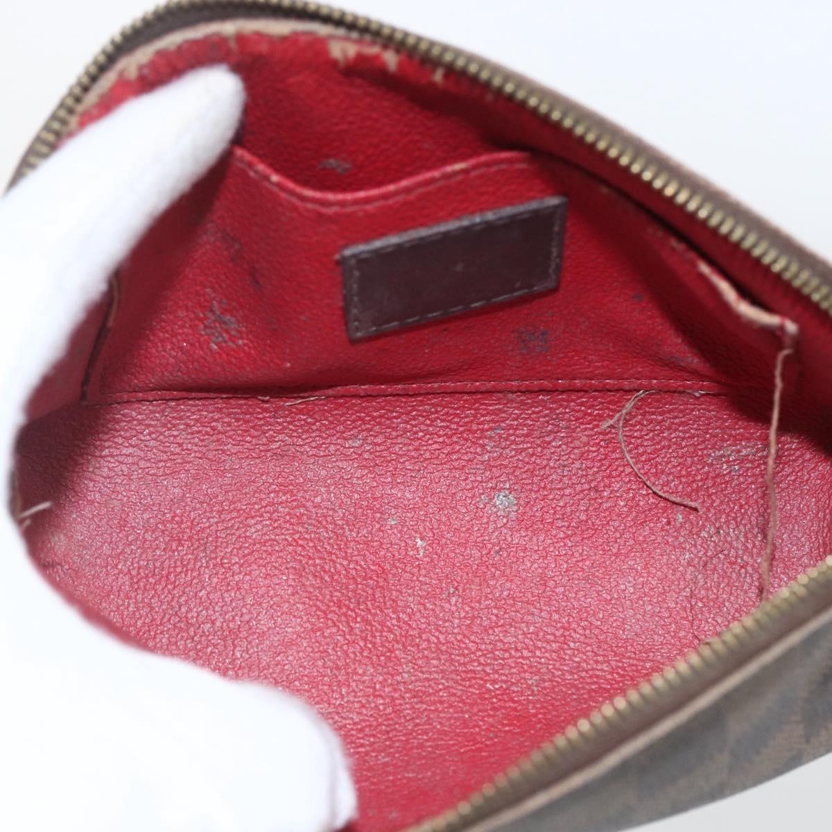 LOUIS VUITTON Damier Ebene Pochette Cosmetic PM Pouch N47516 LV Auth 168508