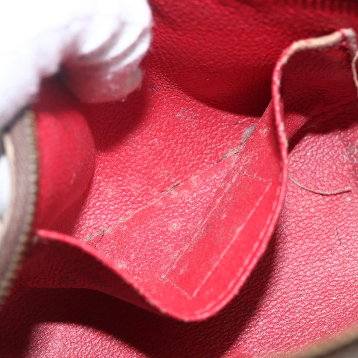 LOUIS VUITTON Damier Ebene Pochette Cosmetic PM Pouch N47516 LV Auth 168508