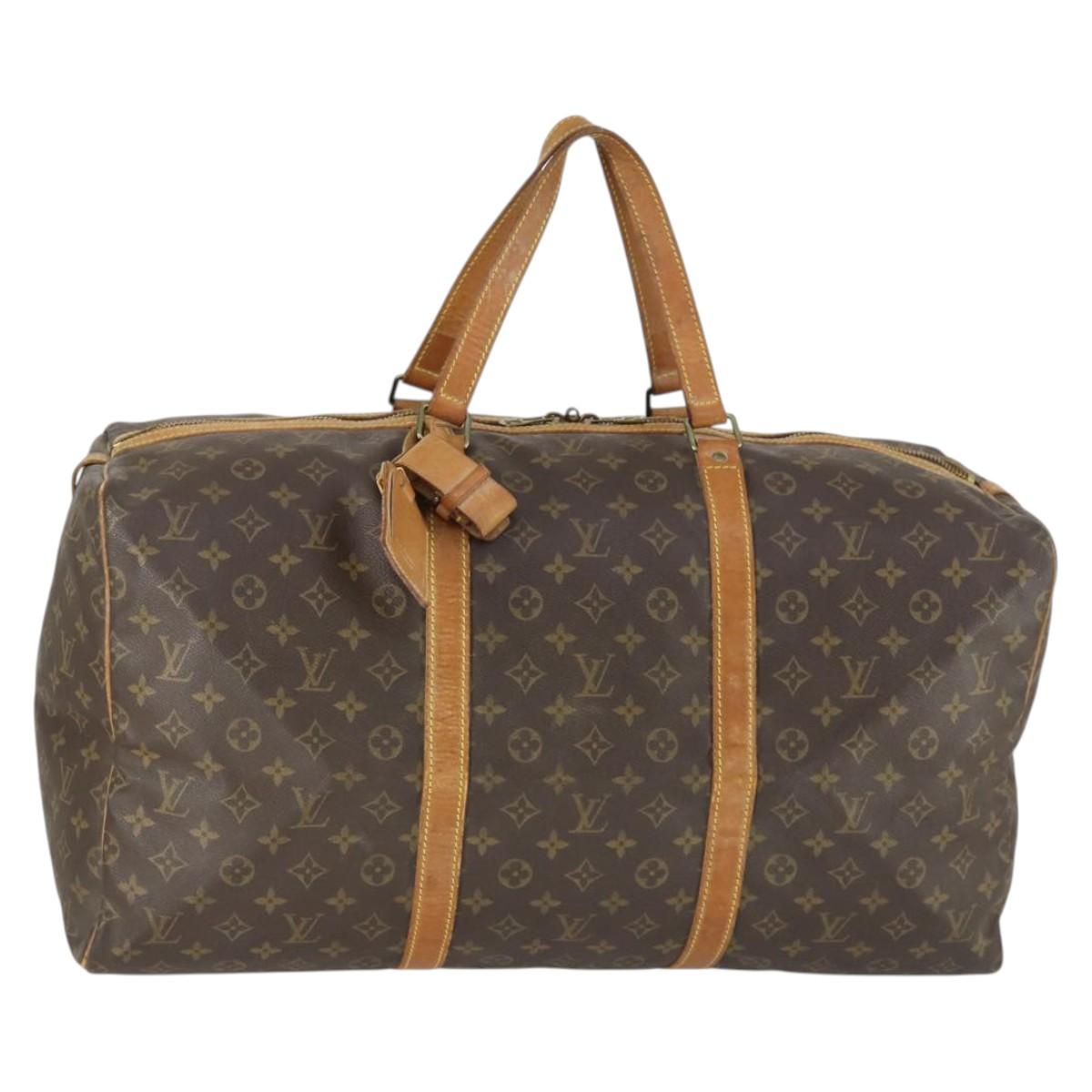 LOUIS VUITTON Monogram Sac Souple 55 Boston Bag M41622 LV Auth 168526