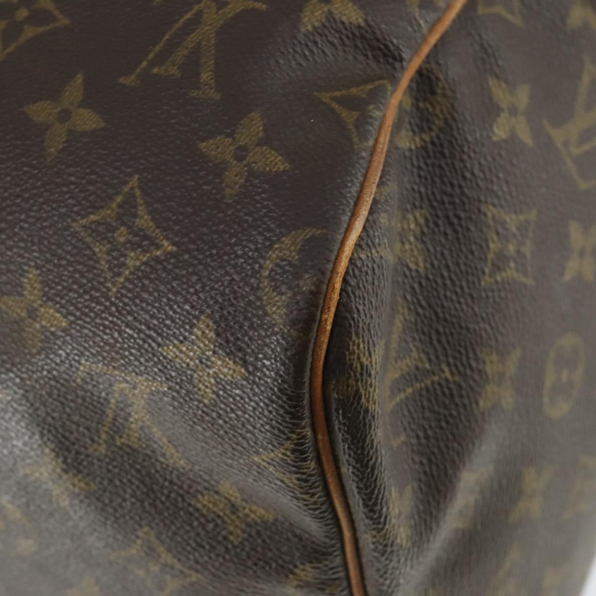 LOUIS VUITTON Monogram Sac Souple 55 Boston Bag M41622 LV Auth 168526