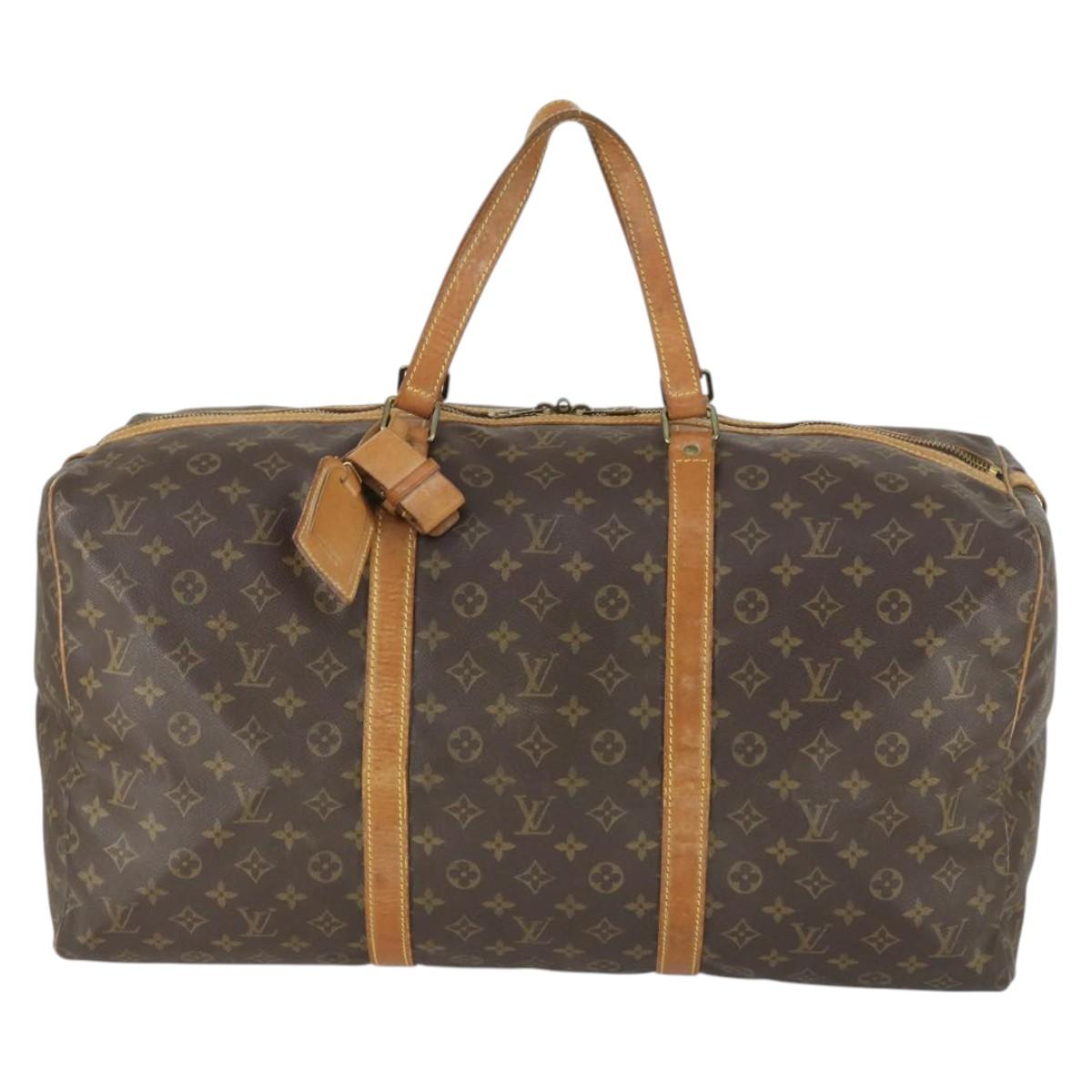 LOUIS VUITTON Monogram Sac Souple 55 Boston Bag M41622 LV Auth 168526