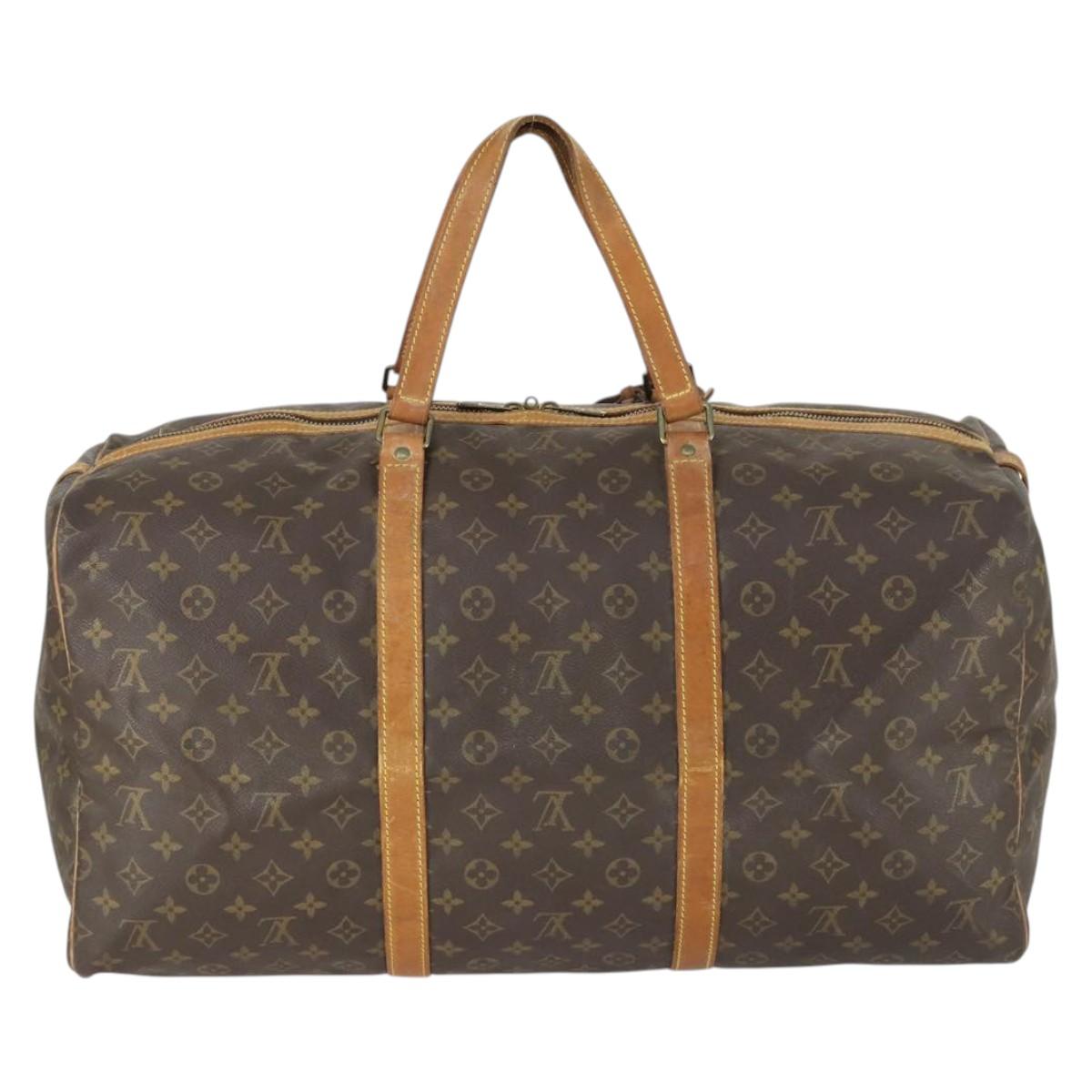 LOUIS VUITTON Monogram Sac Souple 55 Boston Bag M41622 LV Auth 168526