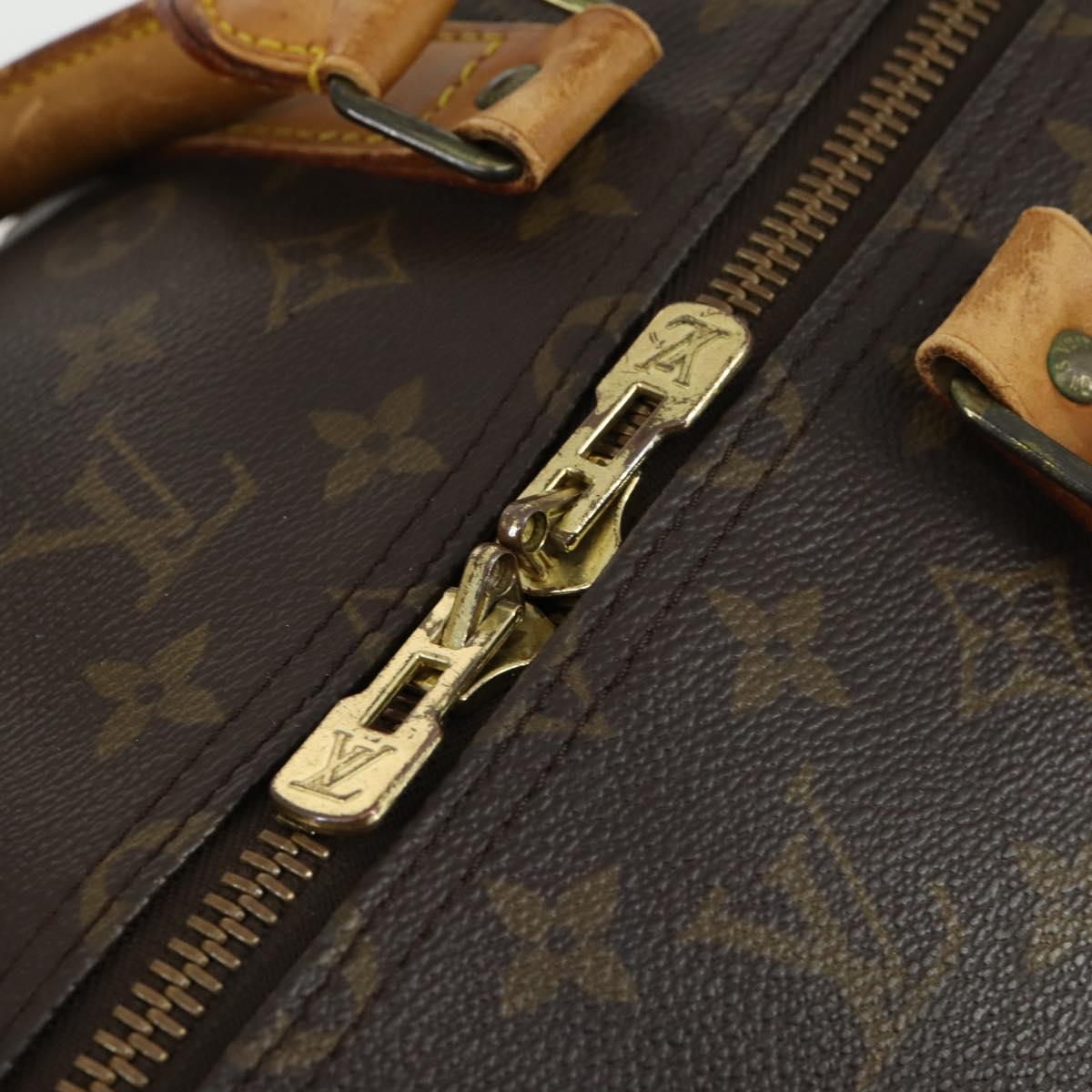 LOUIS VUITTON Monogram Keepall 55 Boston Bag M41424 LV Auth 168527