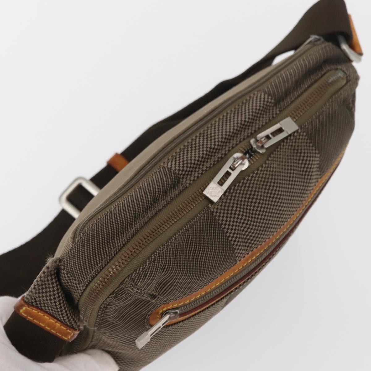 LOUIS VUITTON Damier Geant Arche Waist Bag Khaki M93022 LV Auth 168537