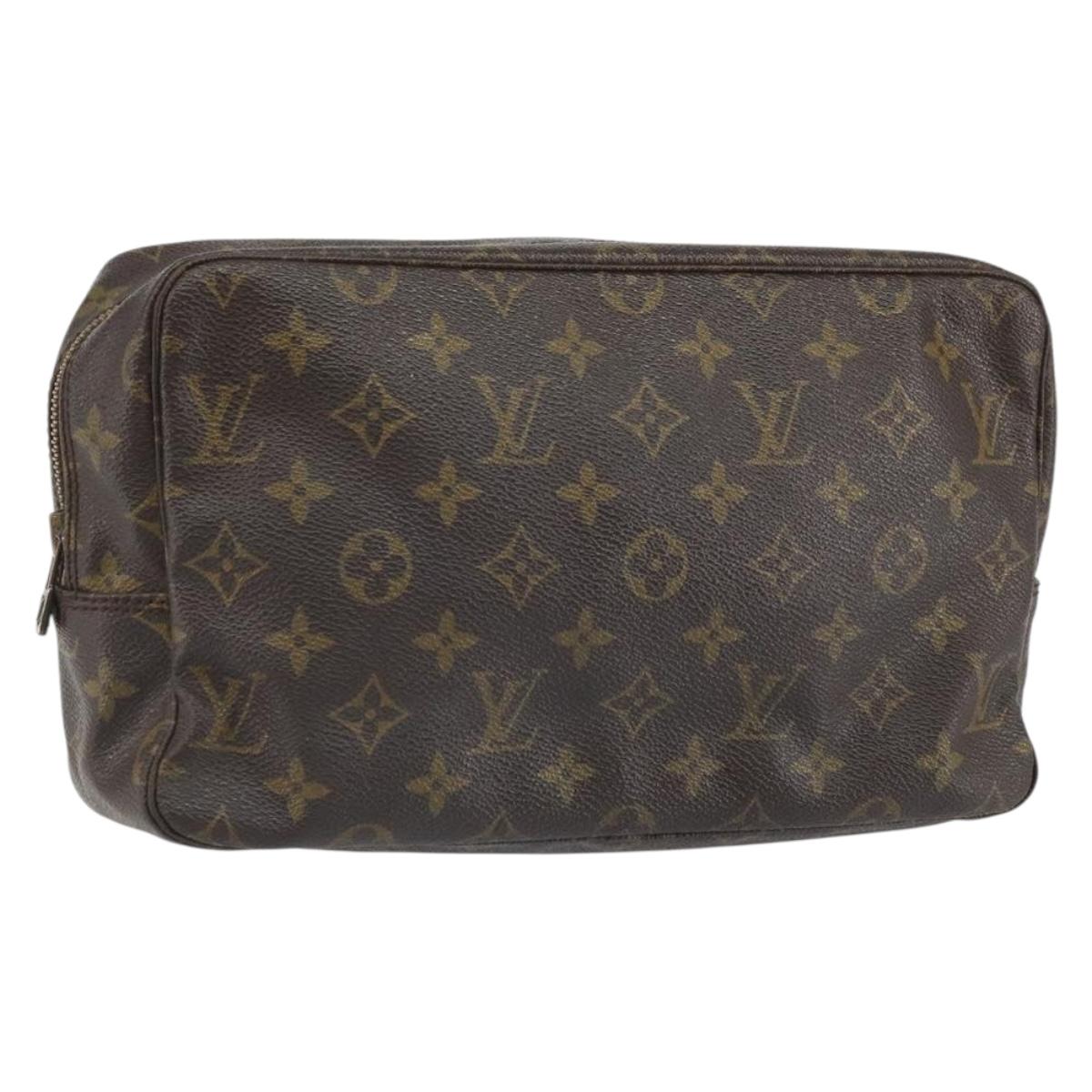 LOUIS VUITTON Monogram Trousse Toilette 28 Clutch Bag M47522 LV Auth 168549