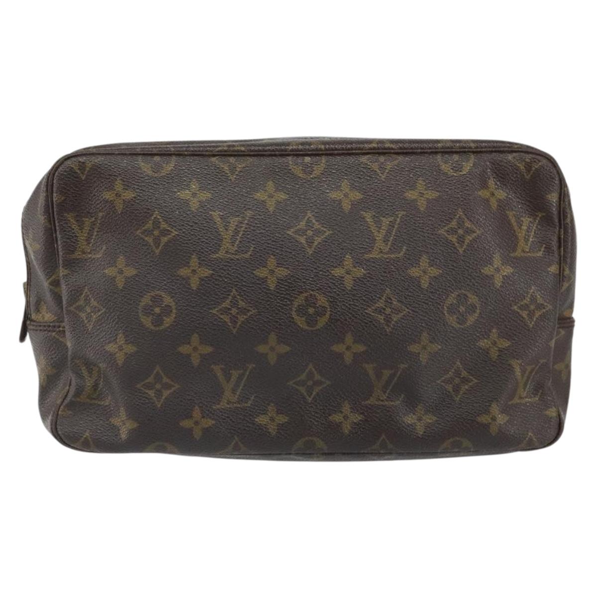 LOUIS VUITTON Monogram Trousse Toilette 28 Clutch Bag M47522 LV Auth 168549
