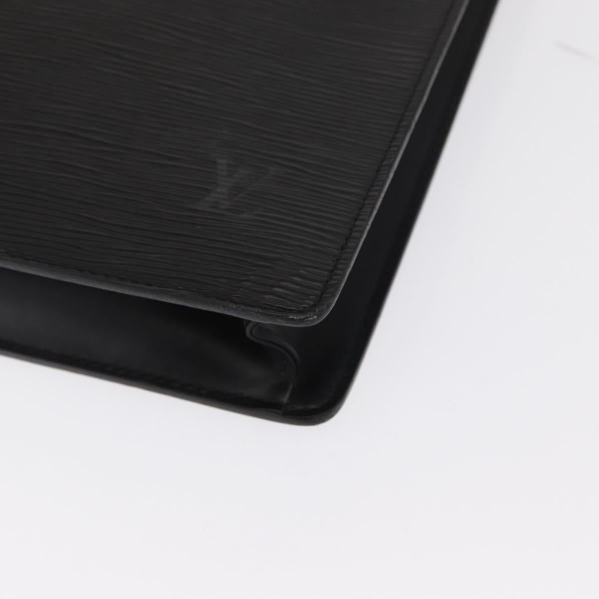 LOUIS VUITTON Epi Porte Documents Bandouliere Black M54462 LV Auth 168560