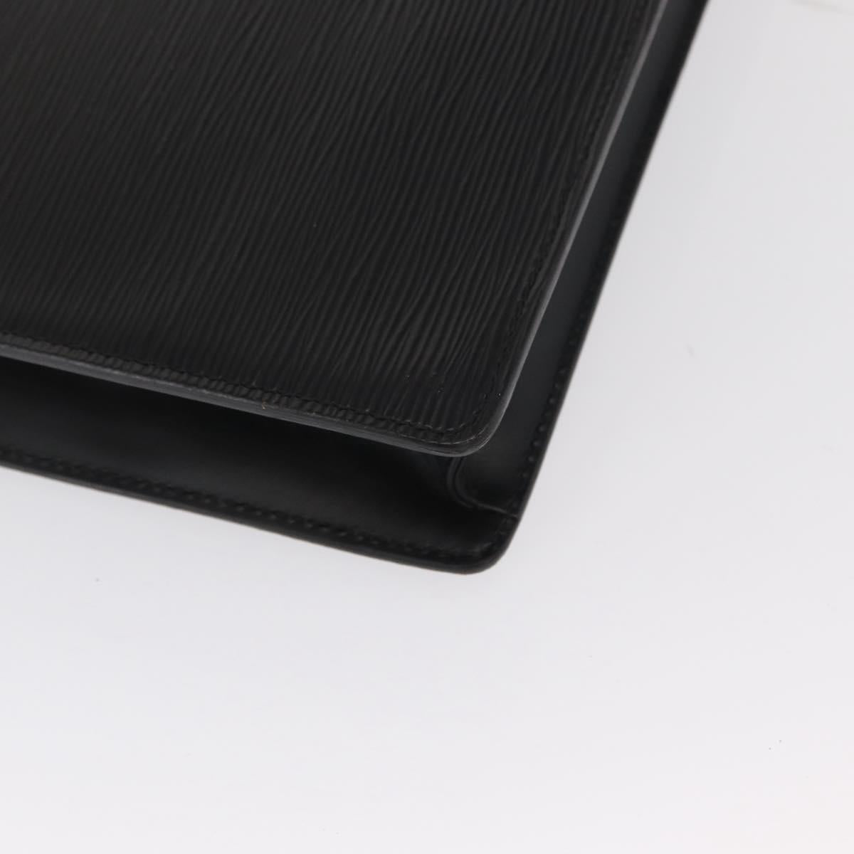 LOUIS VUITTON Epi Porte Documents Bandouliere Black M54462 LV Auth 168560