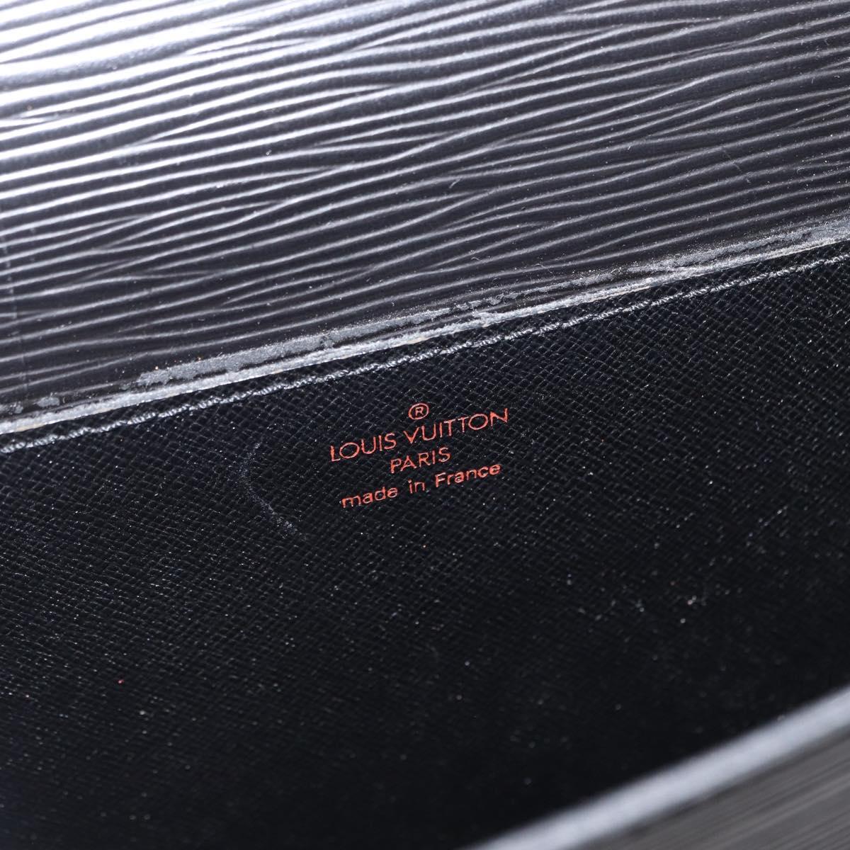 LOUIS VUITTON Epi Porte Documents Bandouliere Black M54462 LV Auth 168560