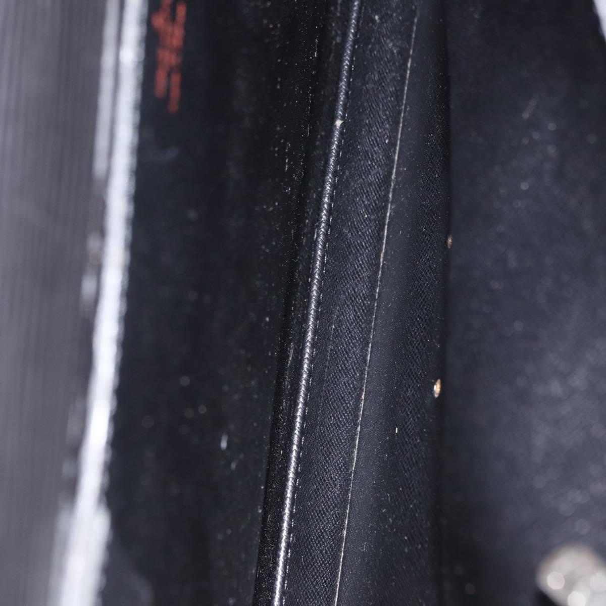 LOUIS VUITTON Epi Porte Documents Bandouliere Black M54462 LV Auth 168560