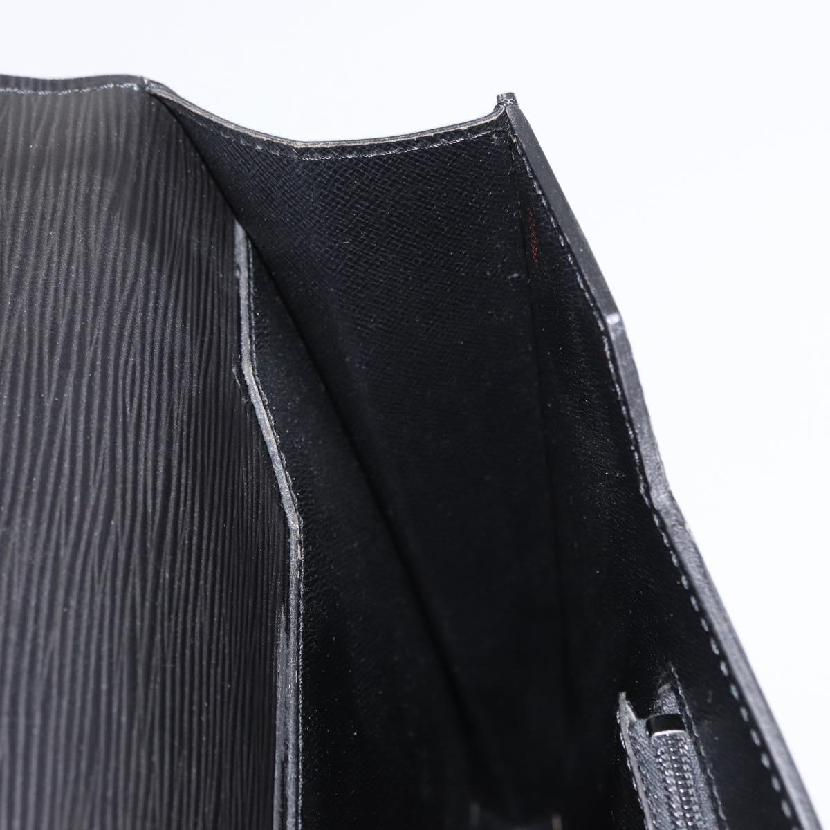 LOUIS VUITTON Epi Porte Documents Bandouliere Black M54462 LV Auth 168560