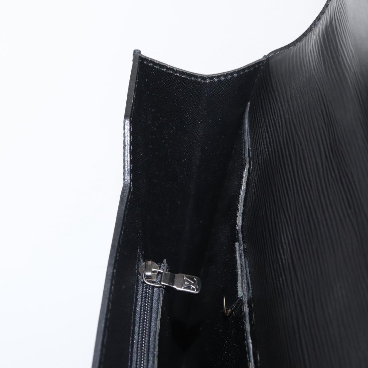 LOUIS VUITTON Epi Porte Documents Bandouliere Black M54462 LV Auth 168560