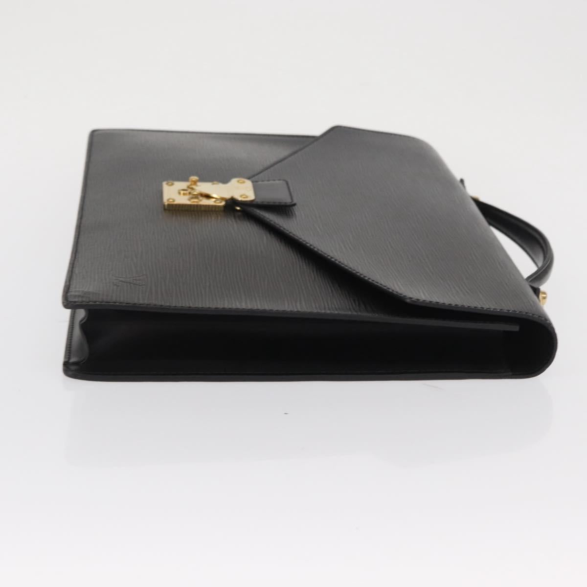 LOUIS VUITTON Epi Porte Documents Bandouliere Black M54462 LV Auth 168560