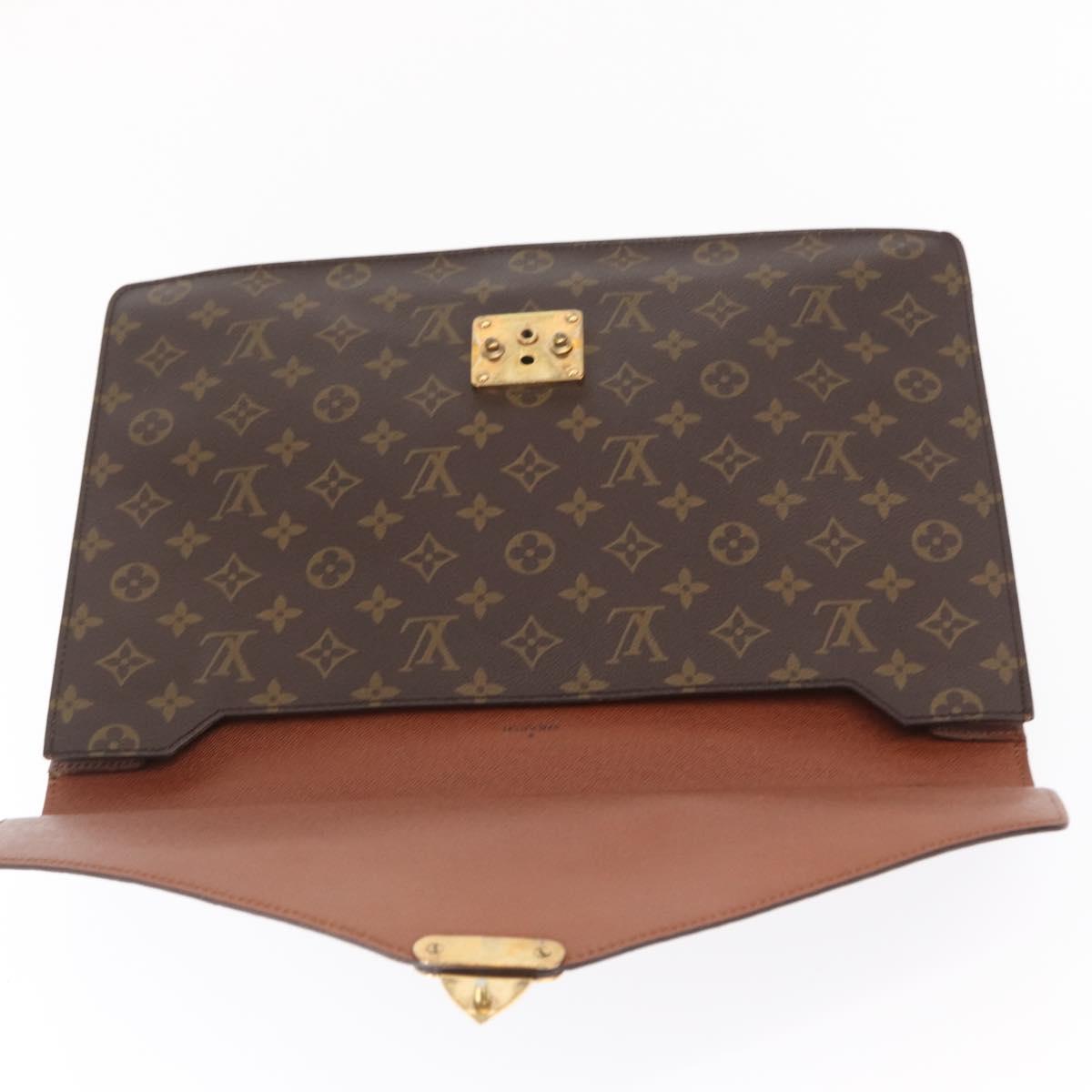 LOUIS VUITTON Monogram Porte Documents Bandouliere Bag M53338 LV Auth 168575