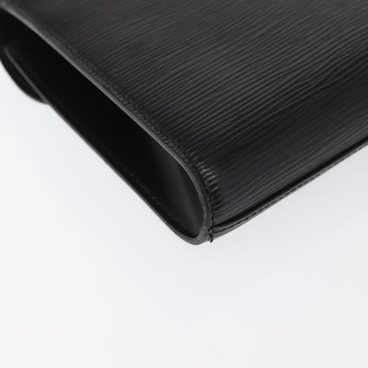 LOUIS VUITTON Epi Art Deco Clutch Bag Black M52632 LV Auth 168585