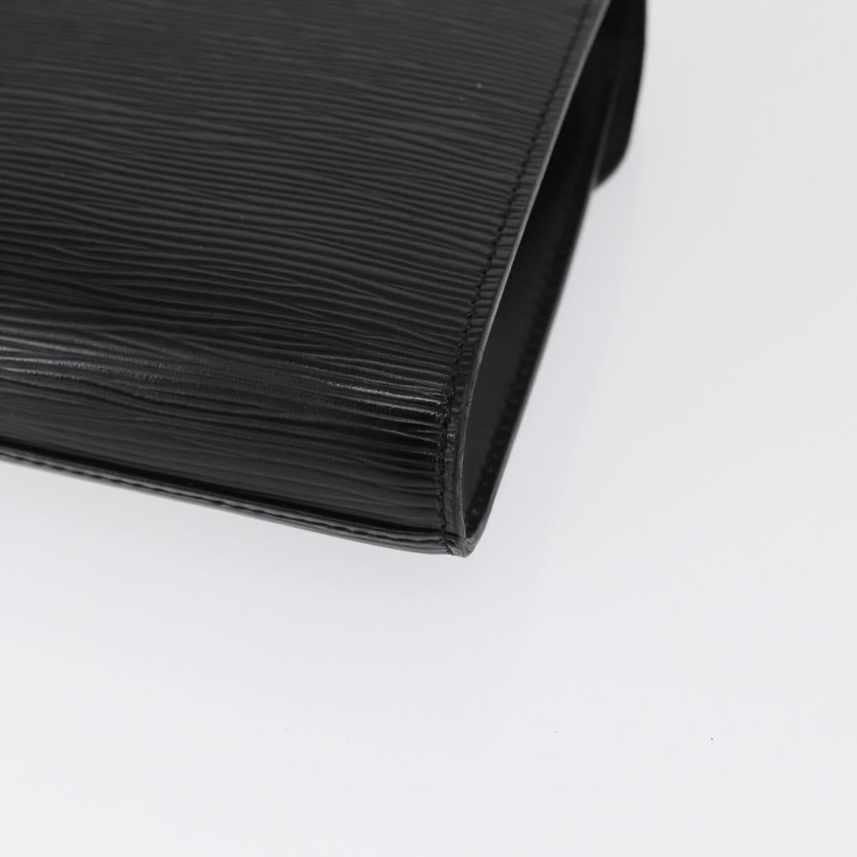 LOUIS VUITTON Epi Art Deco Clutch Bag Black M52632 LV Auth 168585