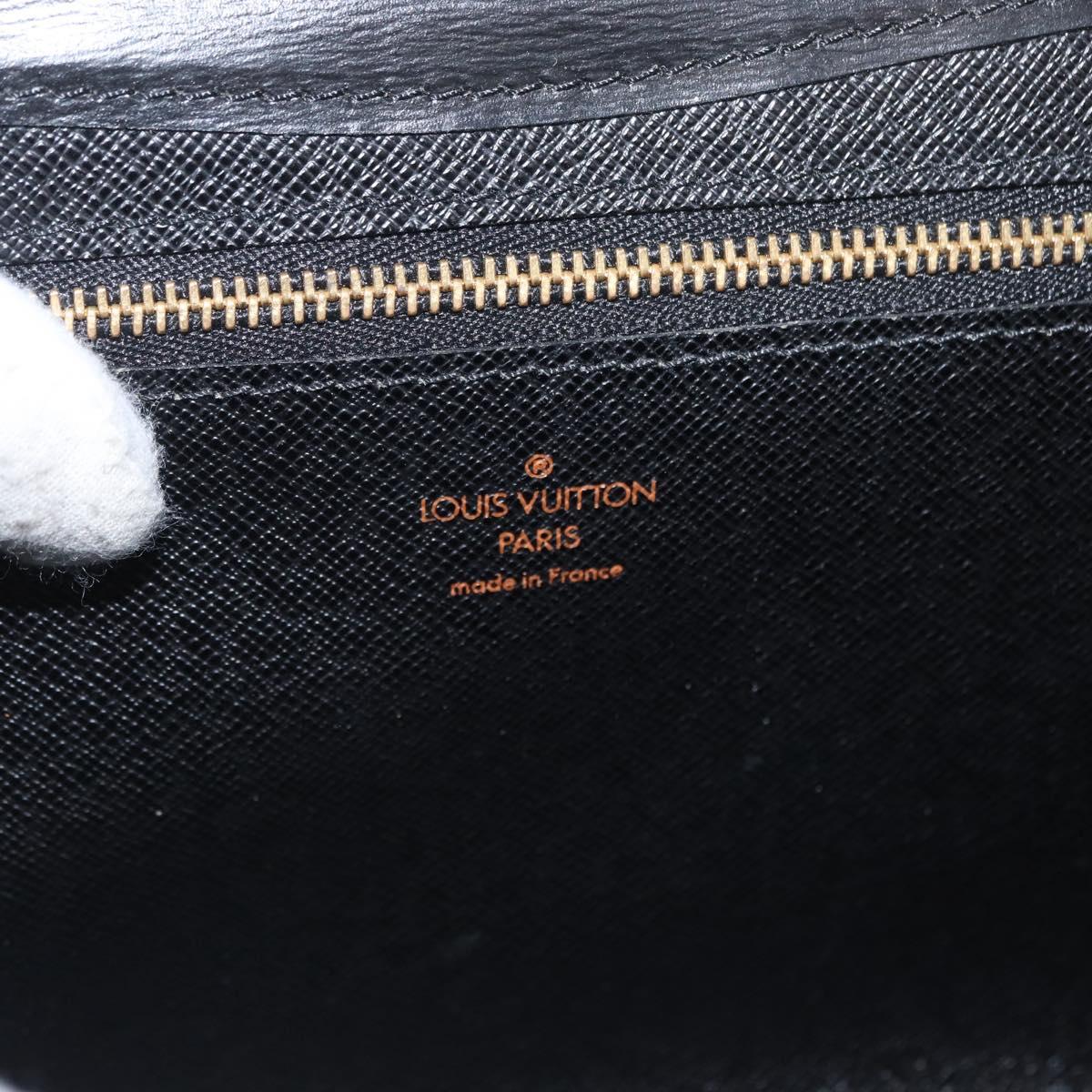 LOUIS VUITTON Epi Art Deco Clutch Bag Black M52632 LV Auth 168585