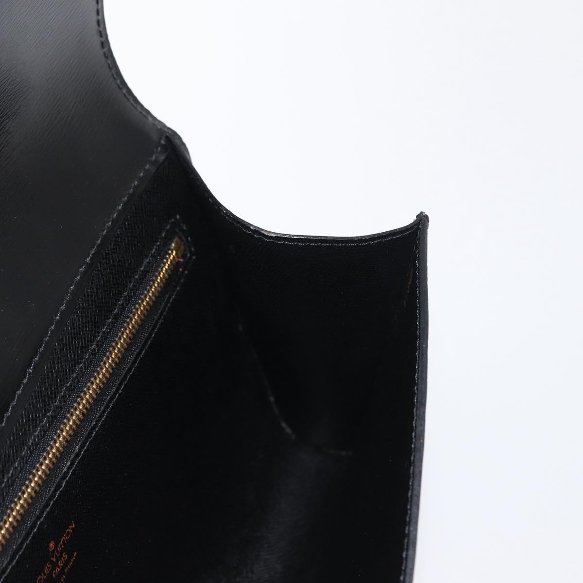 LOUIS VUITTON Epi Art Deco Clutch Bag Black M52632 LV Auth 168585