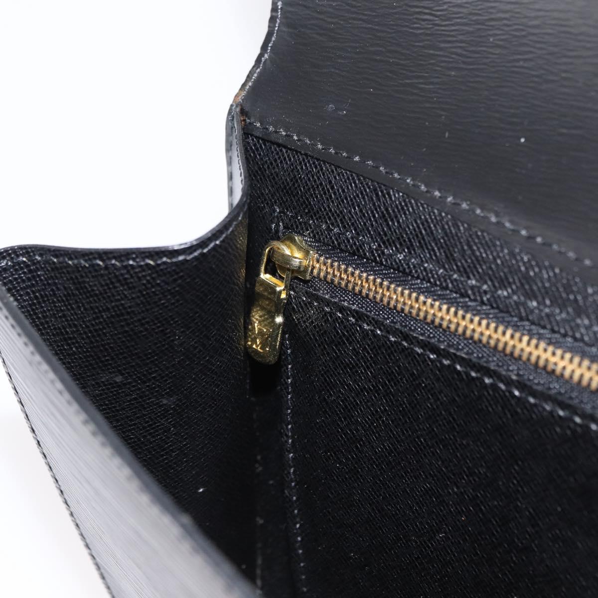 LOUIS VUITTON Epi Art Deco Clutch Bag Black M52632 LV Auth 168585