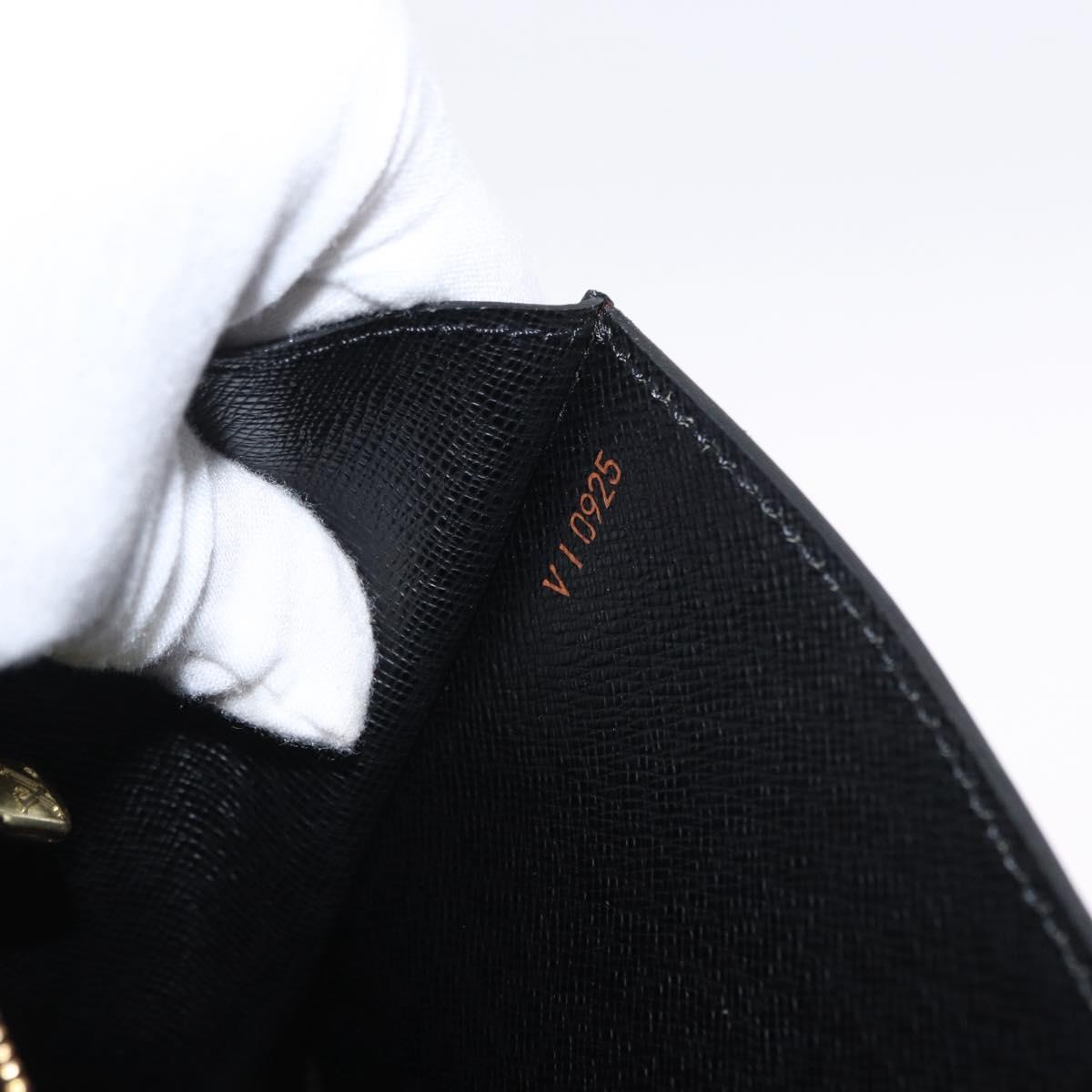 LOUIS VUITTON Epi Art Deco Clutch Bag Black M52632 LV Auth 168585