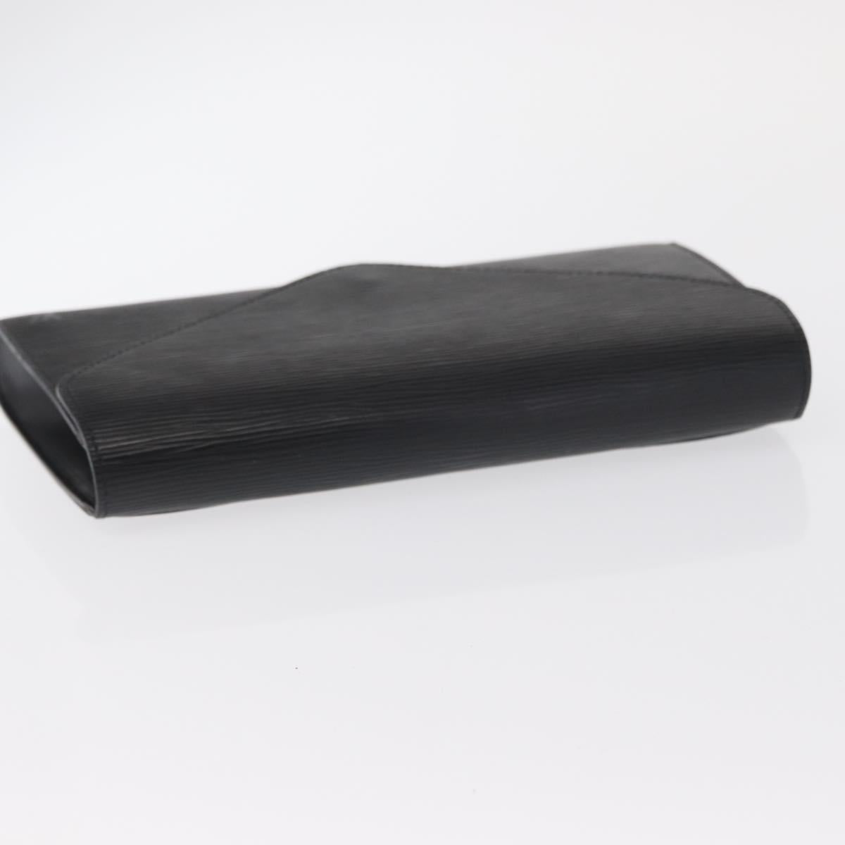 LOUIS VUITTON Epi Art Deco Clutch Bag Black M52632 LV Auth 168585