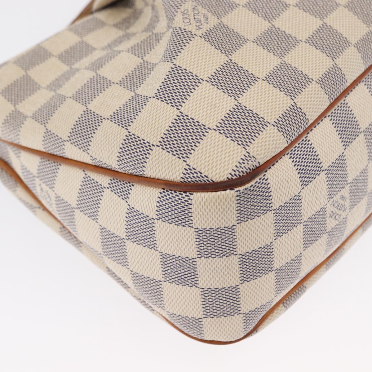 LOUIS VUITTON Damier Azur Siracusa PM Shoulder Bag N41113 LV Auth 168591