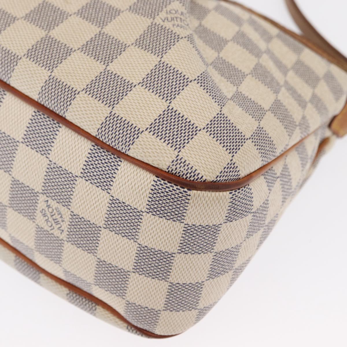 LOUIS VUITTON Damier Azur Siracusa PM Shoulder Bag N41113 LV Auth 168591