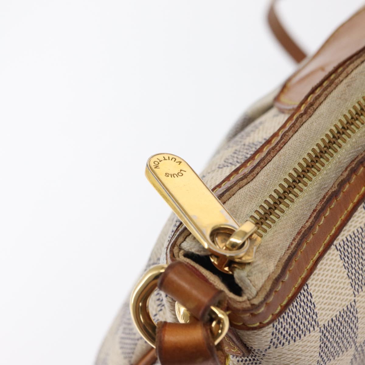 LOUIS VUITTON Damier Azur Siracusa PM Shoulder Bag N41113 LV Auth 168591