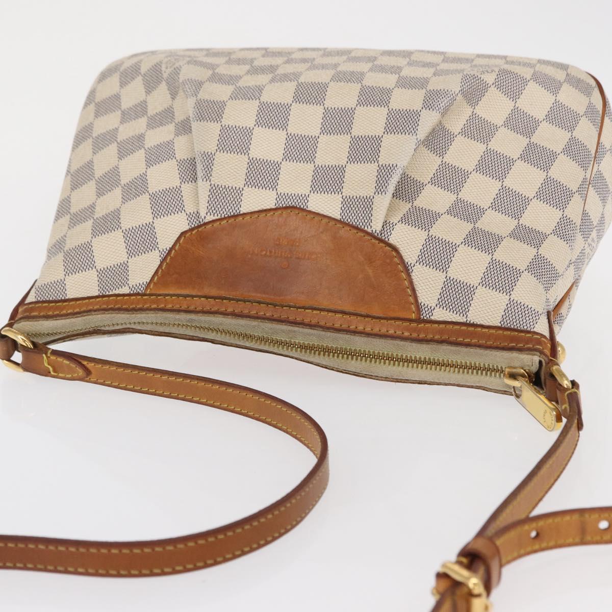 LOUIS VUITTON Damier Azur Siracusa PM Shoulder Bag N41113 LV Auth 168591