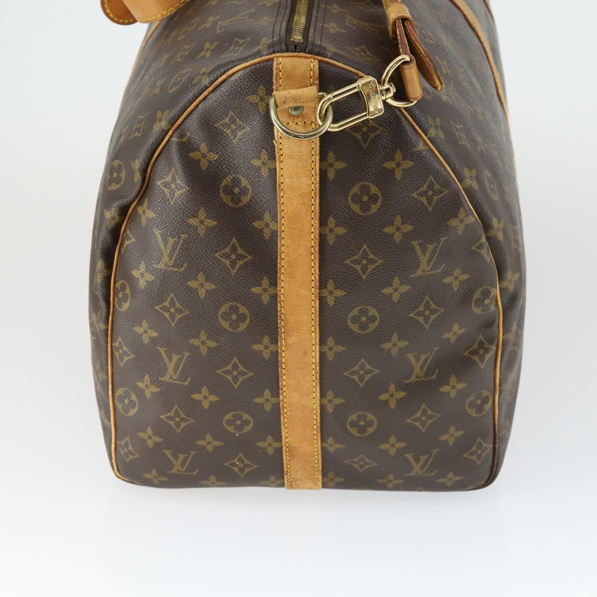 LOUIS VUITTON Monogram Keepall Bandouliere 60 Boston Bag M41412 LV Auth 168592