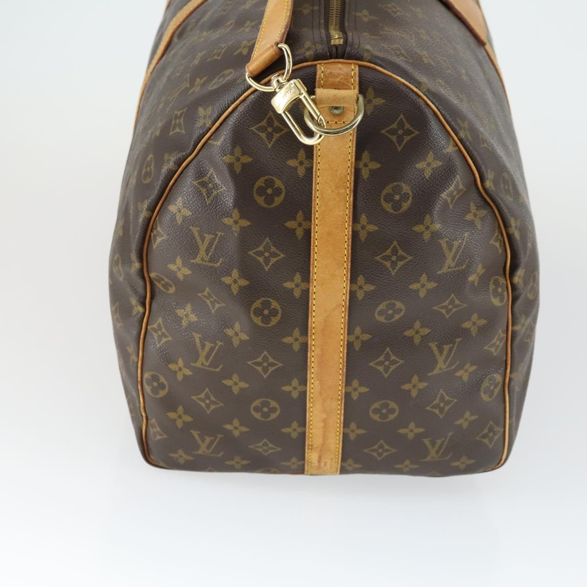 LOUIS VUITTON Monogram Keepall Bandouliere 60 Boston Bag M41412 LV Auth 168592