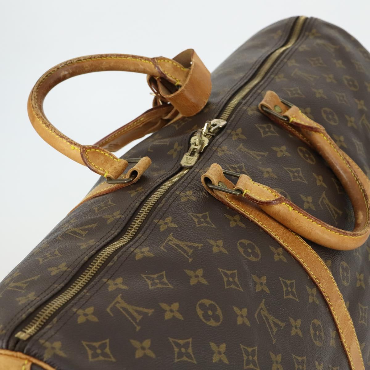LOUIS VUITTON Monogram Keepall Bandouliere 60 Boston Bag M41412 LV Auth 168592
