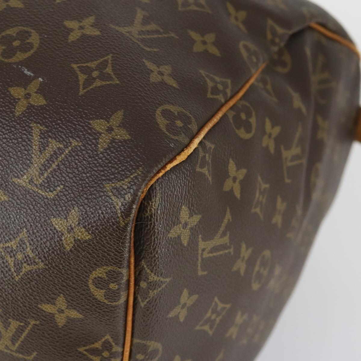 LOUIS VUITTON Monogram Keepall 55 Boston Bag M41424 LV Auth 168593