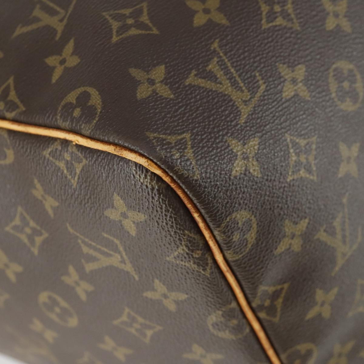 LOUIS VUITTON Monogram Keepall 55 Boston Bag M41424 LV Auth 168593