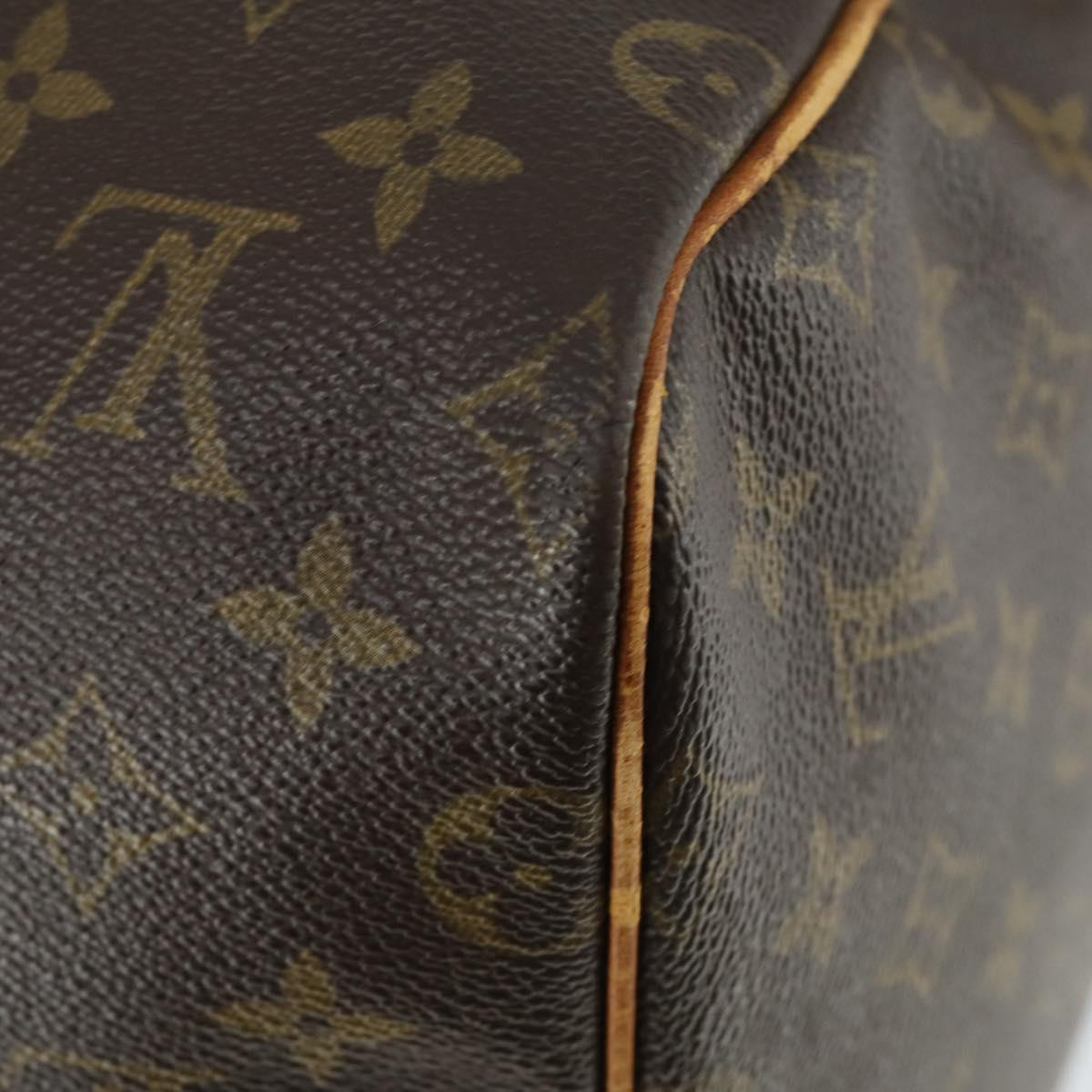 LOUIS VUITTON Monogram Keepall 55 Boston Bag M41424 LV Auth 168593
