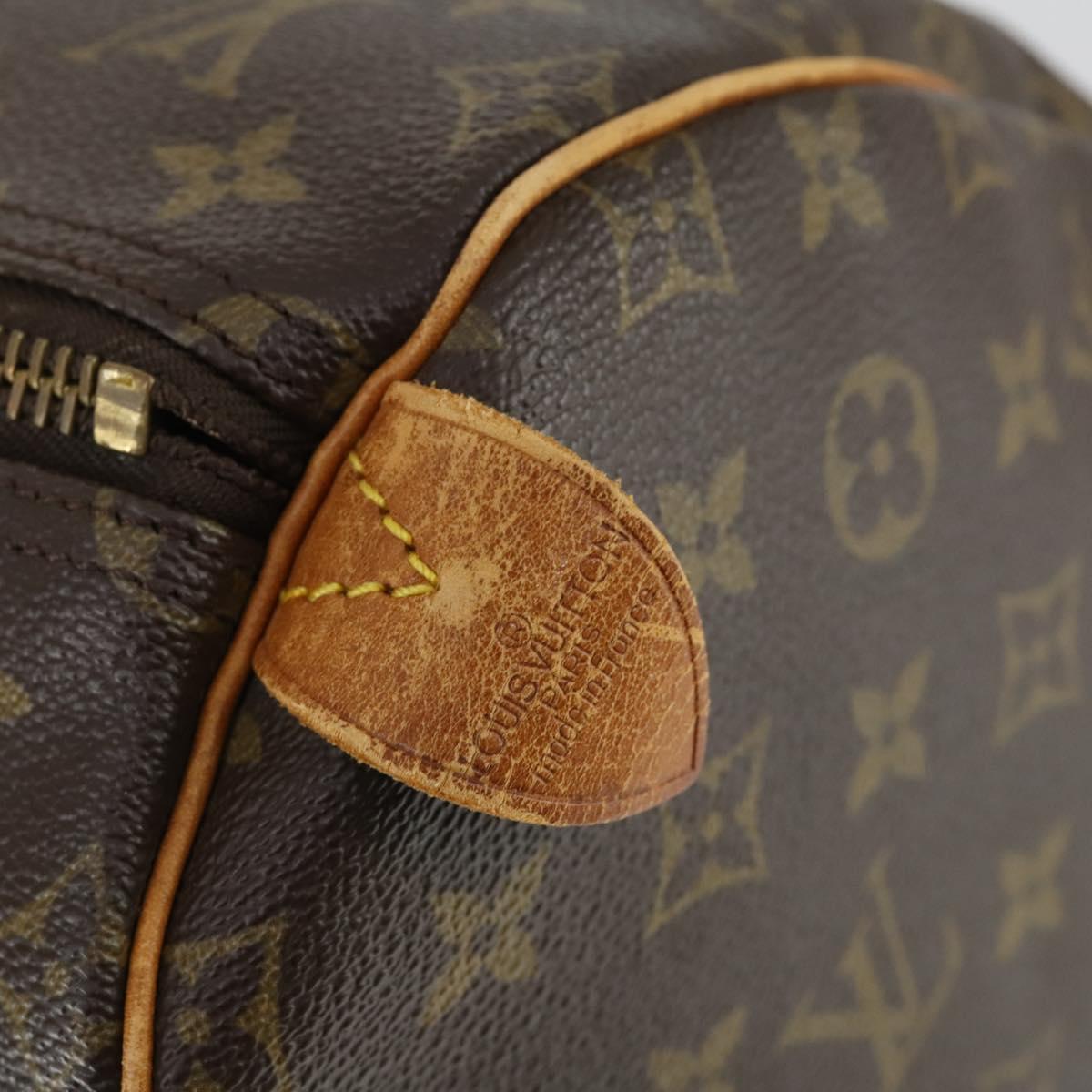 LOUIS VUITTON Monogram Keepall 55 Boston Bag M41424 LV Auth 168593
