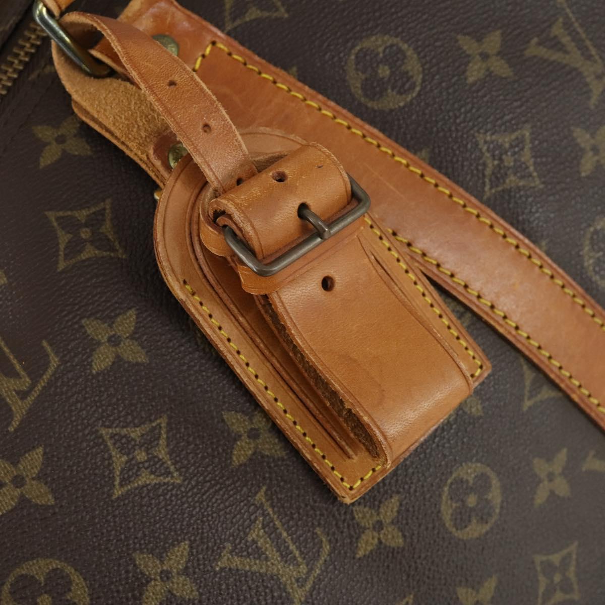 LOUIS VUITTON Monogram Keepall 55 Boston Bag M41424 LV Auth 168593