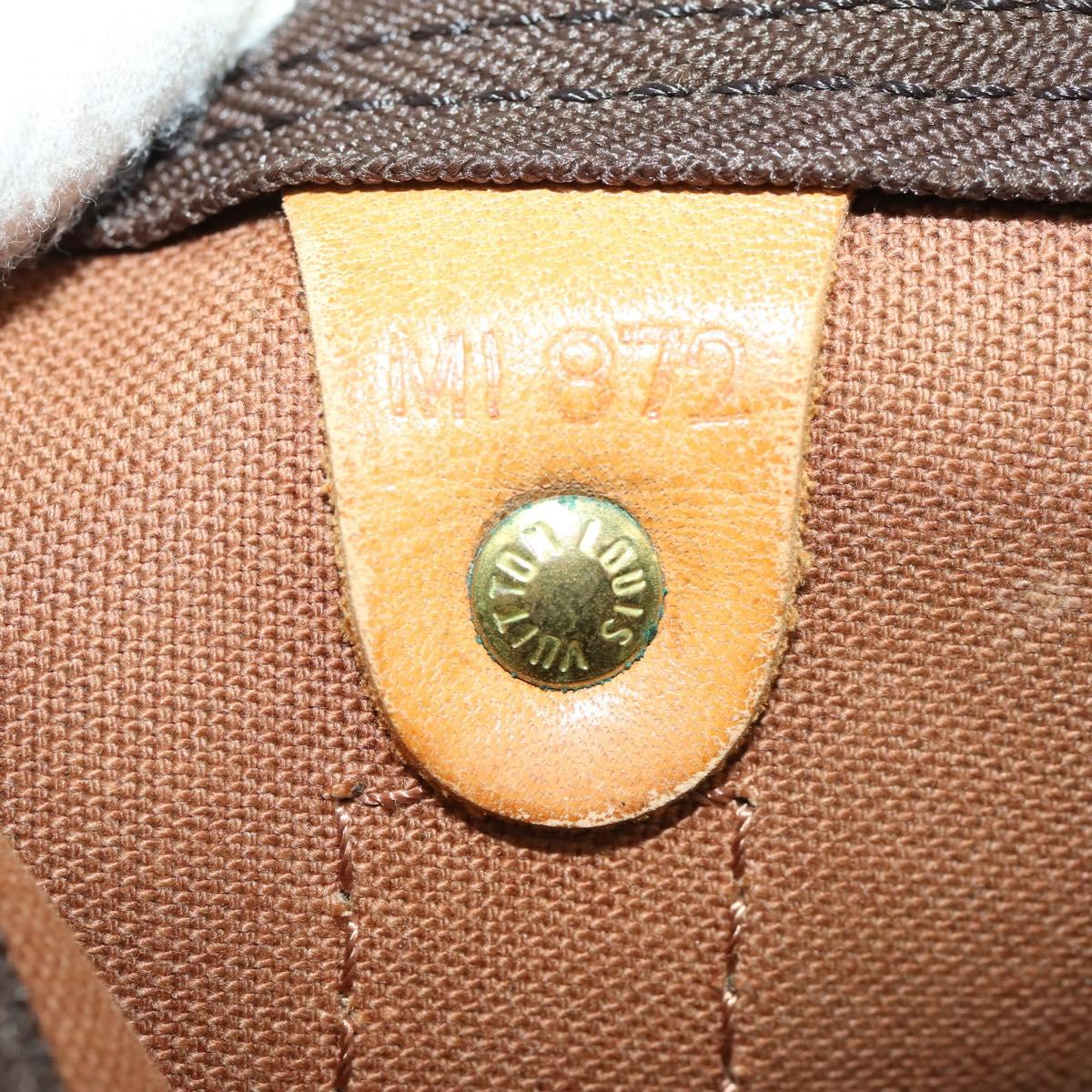 LOUIS VUITTON Monogram Keepall 55 Boston Bag M41424 LV Auth 168593