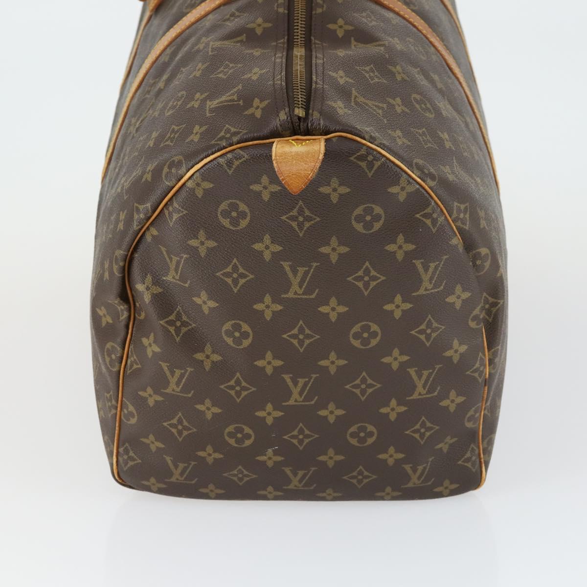 LOUIS VUITTON Monogram Keepall 55 Boston Bag M41424 LV Auth 168593