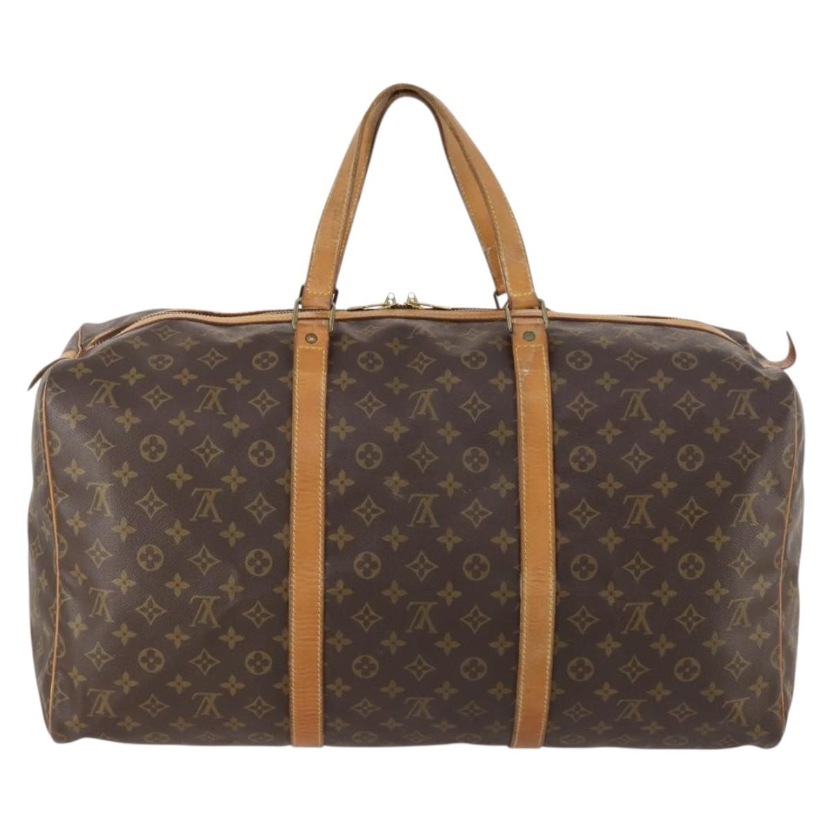 LOUIS VUITTON Monogram Sac Souple 55 Boston Bag M41622 LV Auth 168600