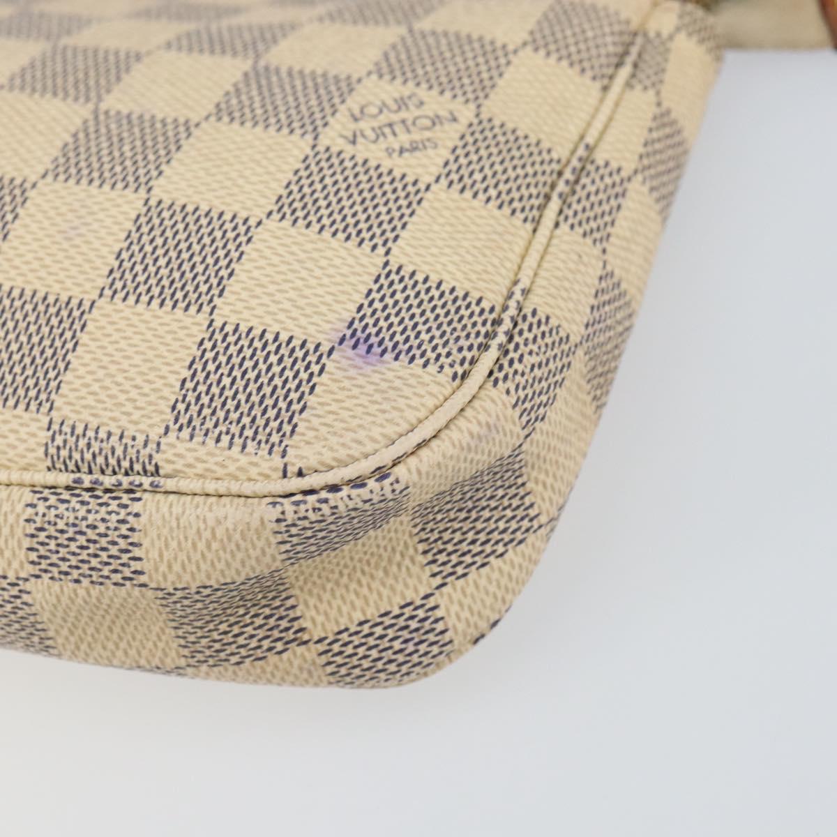 LOUIS VUITTON Damier Azur Pochette Accessoires Pouch N41207 LV Auth 168622