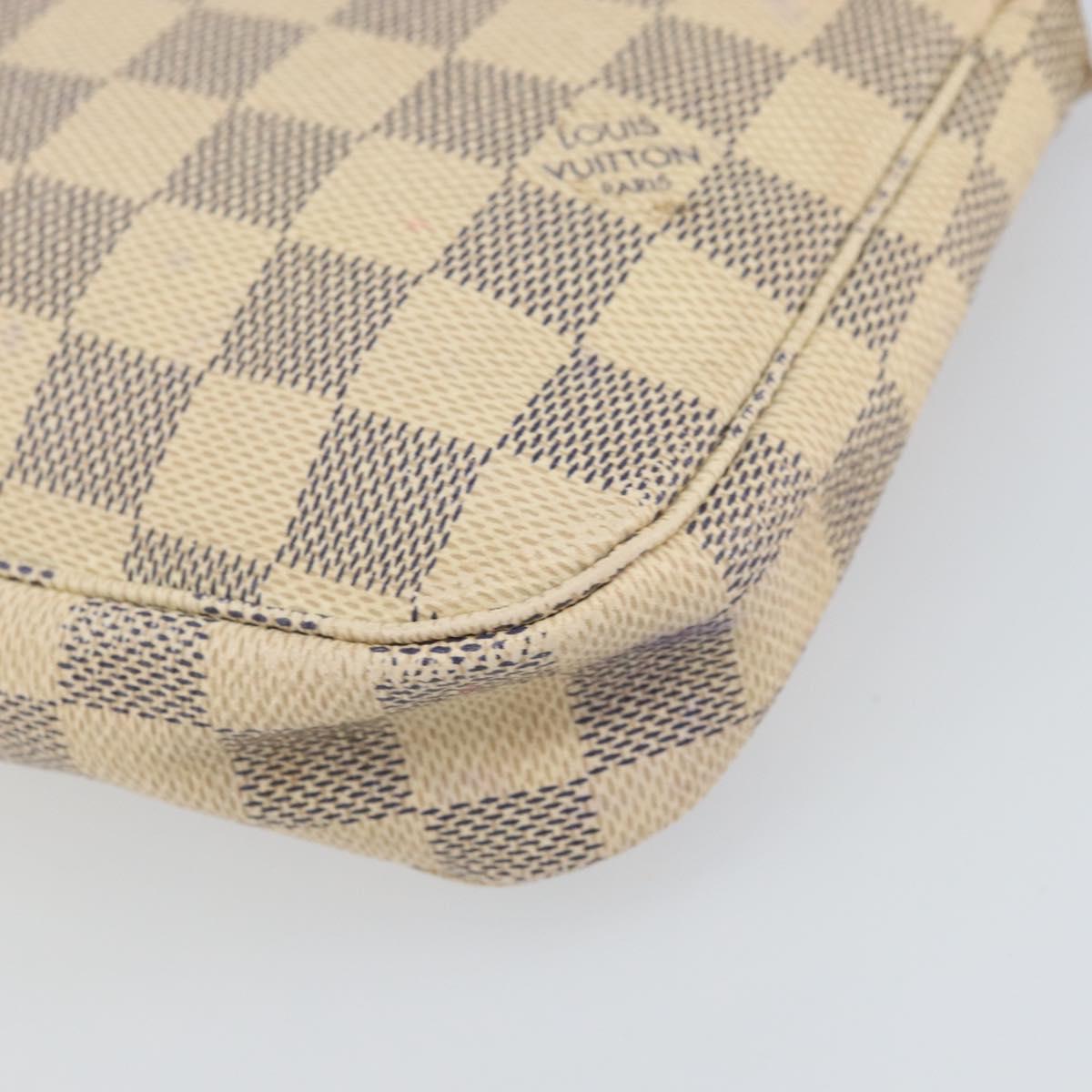 LOUIS VUITTON Damier Azur Pochette Accessoires Pouch N41207 LV Auth 168622