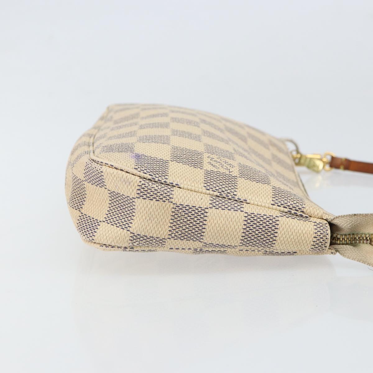LOUIS VUITTON Damier Azur Pochette Accessoires Pouch N41207 LV Auth 168622