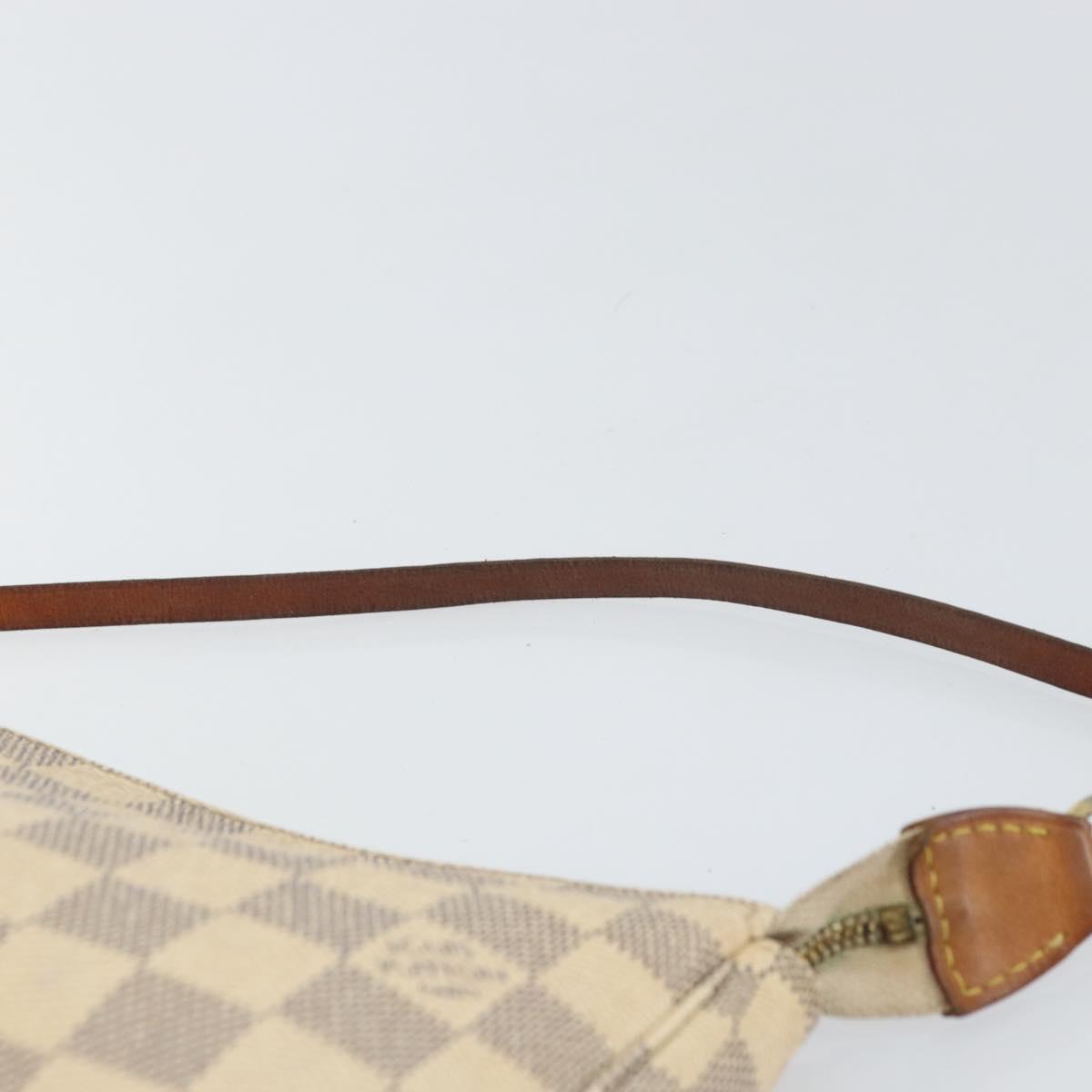 LOUIS VUITTON Damier Azur Pochette Accessoires Pouch N41207 LV Auth 168622